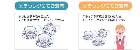 ラウンジにて着席　会場